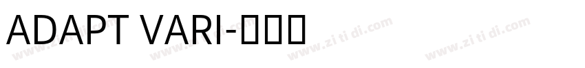 ADAPT VARI字体转换